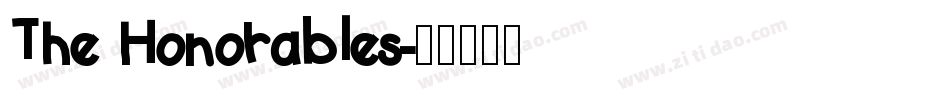 The Honorables字体转换